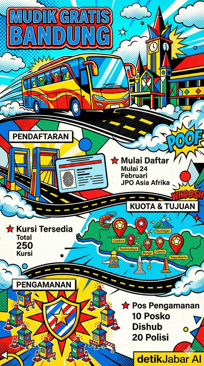 Infografis Mudik Gratis Bandung