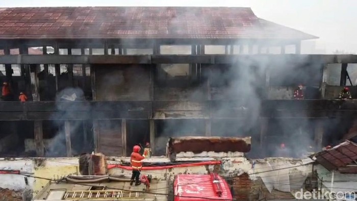 Kondisi Pasar Rebo Purwakarta usai kebakaran