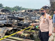 15 Rumah di Inhil Ludes Terbakar, Diduga Akibat Korsleting Listrik