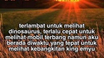 Waktu yang tepat melihat kebangkitan King Emyu. Foto: X.com