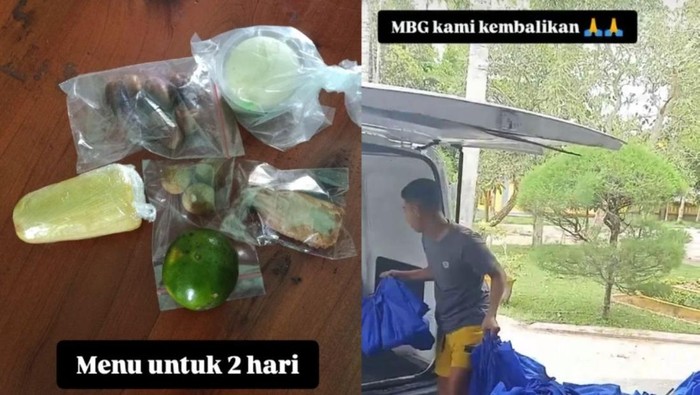 Penolakan MBG di SMAN 1 Rasau Jaya, Kubu Raya, Kalimantan Barat.