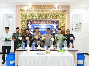 Pimpin Pemusnahan, Kapolda Sumsel Tegaskan Komitmen Berantas Narkotika