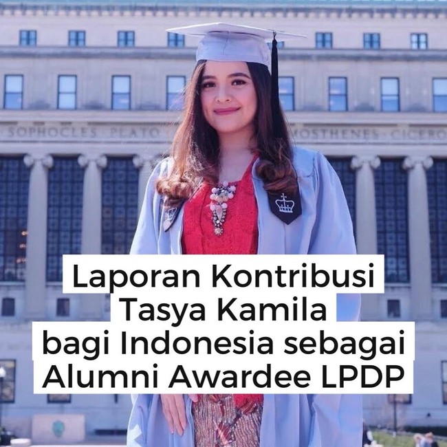 Tasya Kamila soal Kritik Usai Laporan Kontribusi Sebagai Alumni LPDP