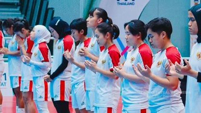 Timnas Futsal Putri Indonesia bersiap menghadapi Australia dalam laga semifinal Piala AFF Futsal Putri 2026.
