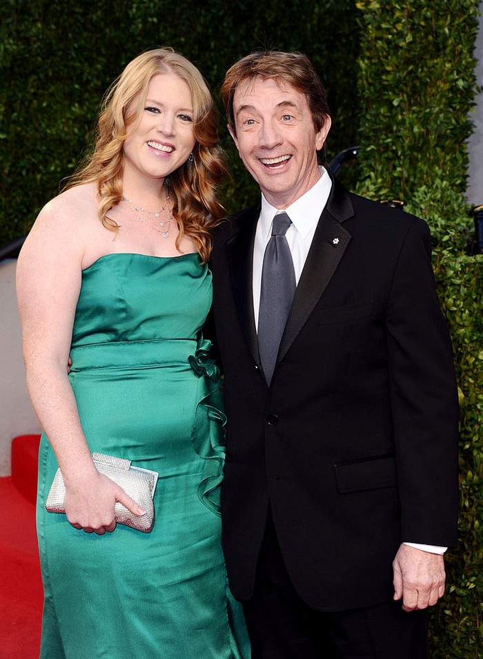Actor Martin Short (R) and guest arrive at the Vanity Fair Oscar party hosted by Graydon Carter held at Sunset Tower on February 27, 2011 in West Hollywood, California. (Photo by Michael Buckner/WireImage)