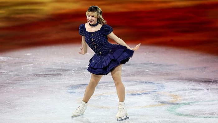 MILAN, ITALY - FEBRUARY 21: Alysa Liu of Team United States performs in the Women Single Skating routine during a Figure Skating Exhibition Gala on day fifteen of the Milano Cortina 2026 Winter Olympic games at Milano Ice Skating Arena on February 21