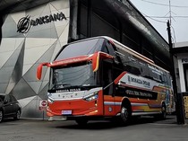 Persiapan Mudik 2026, PO Rosalia Indah Rilis 6 Bus Baru dari Garasi Laksana