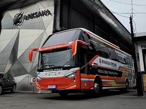 Persiapan Mudik 2026, PO Rosalia Indah Rilis 6 Bus Baru dari Garasi Laksana