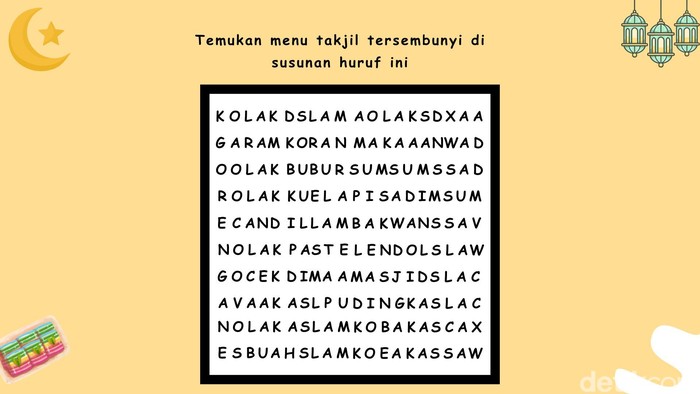 Menjelang waktu berbuka, fokus dan konsentrasi menurun. Pekerjaan yang biasanya mudah sekali dikerjakan, jadi sedikit lebih menantang. Buktikan dengan tes ini.