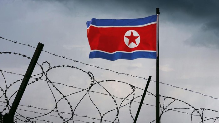 Ilustrasi Bendera Korea Utara