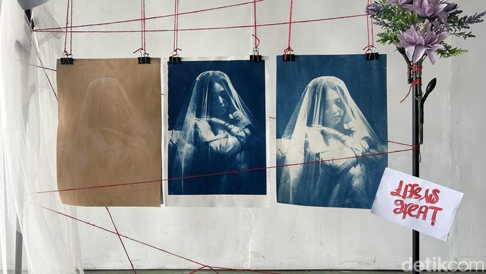 Karya foto menggunakan teknik Cyanotype