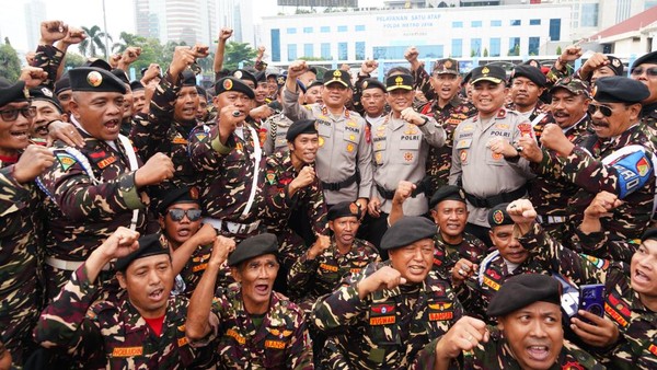 Komitmen Ormas Jaga Jakarta, Kompak Bareng Polda Metro Tolak Aksi Anarkis
