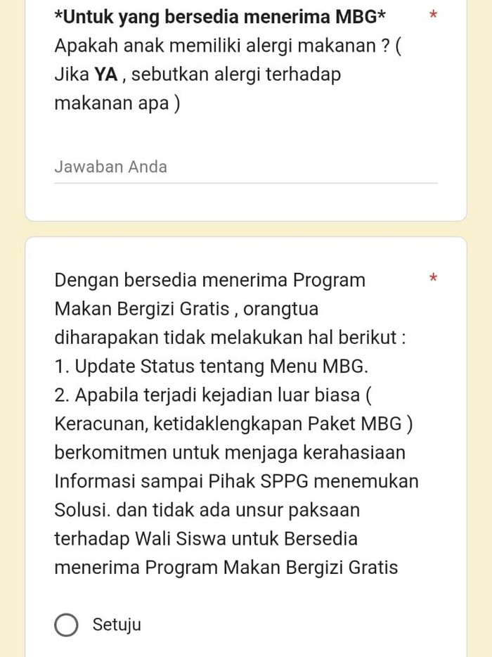 Ketentuan diduga dari SPPG untuk ortu siswa di Probolinggo agar tidak memposting bila terjadi keracunan MBG.