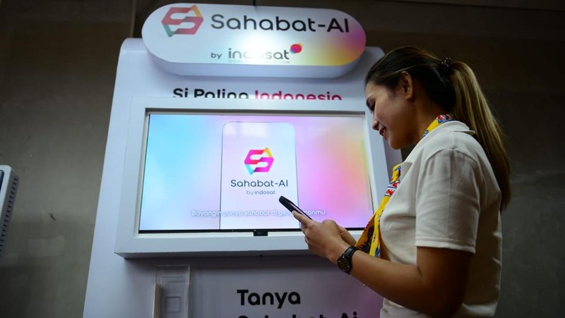 Kementerian Komunikasi dan Digital (Komdigi) bersama Indosat Ooredoo Hutchison memperkenalkan Sahabat-AI sebagai platform kecerdasan artifisial yang diklaim sebagai AI dari dan untuk Indonesia.