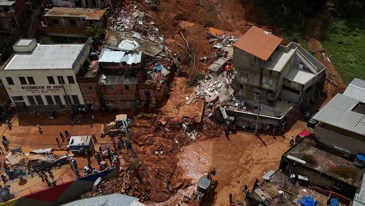 Longsor Terjang Tenggara Brasil, Puluhan Orang Tewas