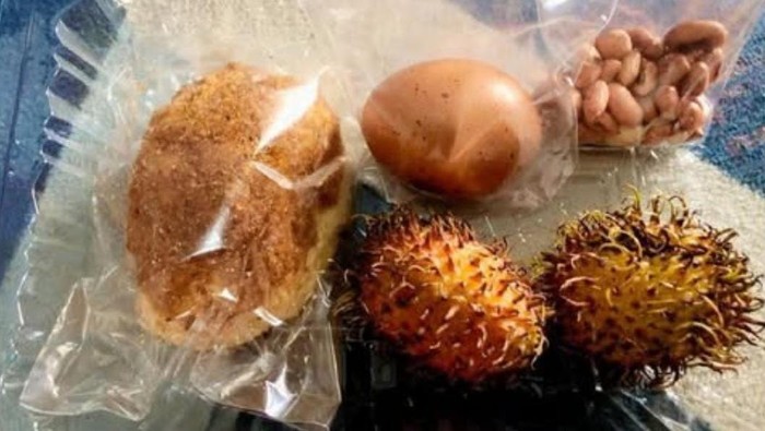 Penampakan menu MBG di Bone yang dibagikan saat Ramadan.