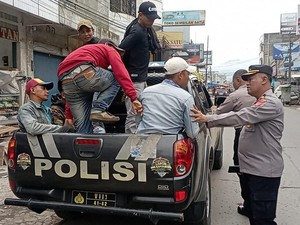 10 Bang Jago di Majalaya Kocar-kacir Saat Lihat Polisi