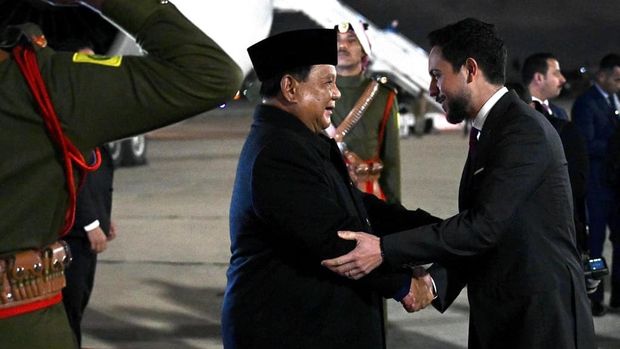 Presiden Prabowo Subianto melakukan kunjungan kerja ke Yordania. (Cahyo/Biro Pers Sekretariat Presiden)