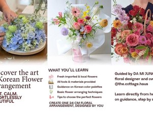 Rangkai Buket Cantik ala Korea di Workshop Korean Flower Arrangement