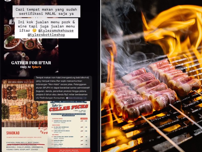 Restoran nonhalal jual menu buka puasa.