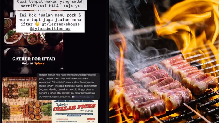Restoran nonhalal jual menu buka puasa.