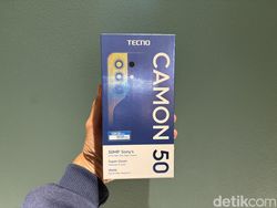 Tampilan Tecno Camon 50: HP Rp 3 Juta Kamera Kelas Atas & Baterai Jumbo