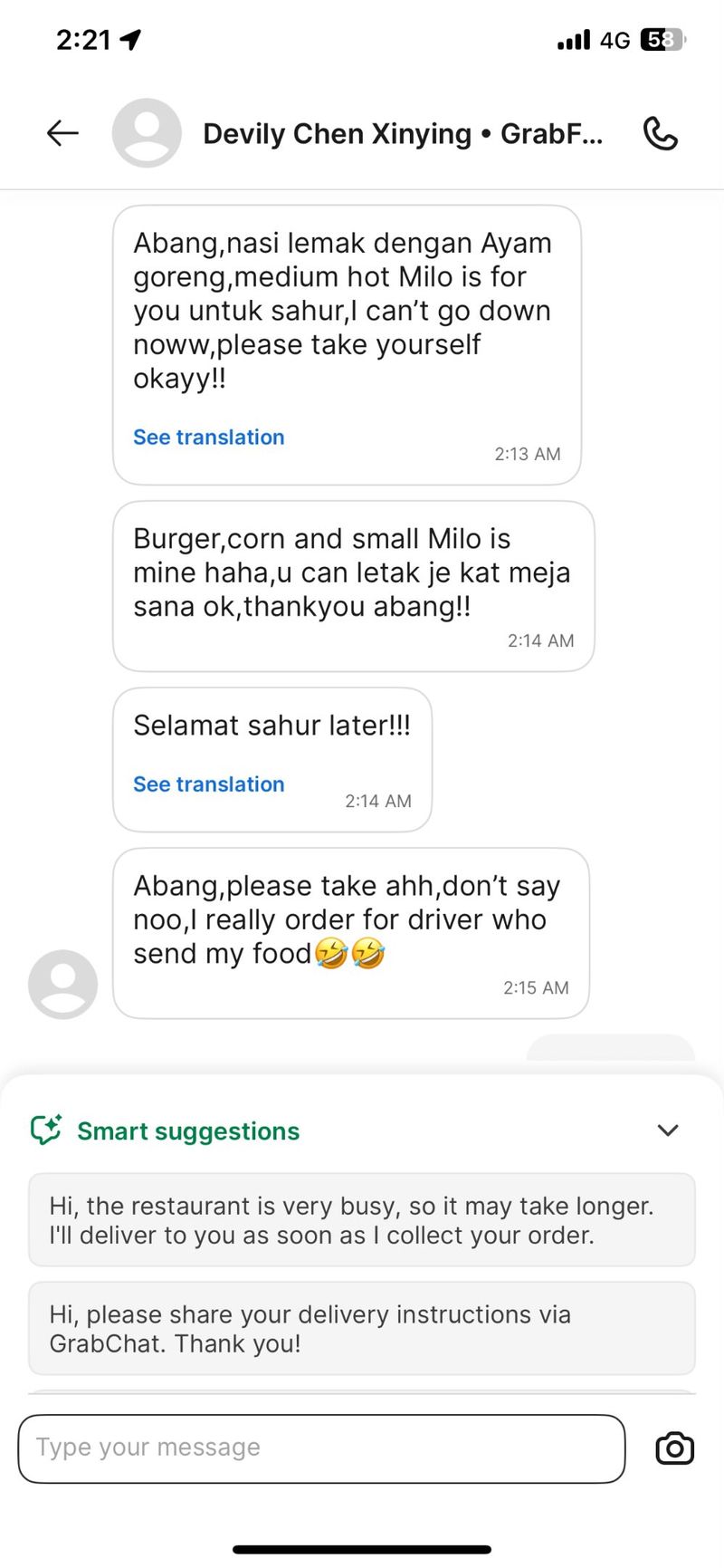 Terharu! Ojol Ini Nggak Nyangka Dapat Sahur Gratis dari Pelanggan
