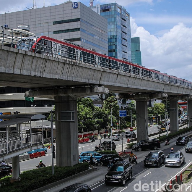 Wajah Jalan Rasuna Said Bersih Tanpa Tiang Monorel