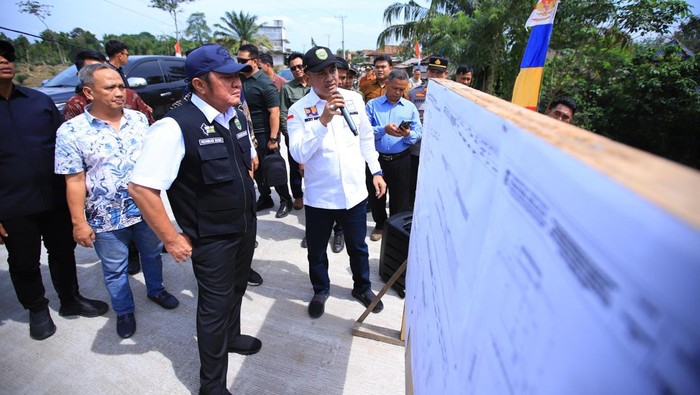 Jembatan Air Serami di OKU diresmikan Gubernur Sumsel Herman Deru.