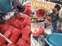 Seger Banget! Jus Semangka 100% Murni Tanpa Campuran Air dan Es