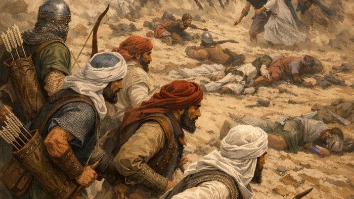 Kisah Sahabat Nabi, Para Perisai Nabi di Perang Uhud