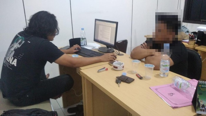 Komplotan maling motor di Desa Patemon, Kecamatan Bojongsari, Kabupaten Purbalingga berhasil ditangkap warga, Rabu (25/2). 