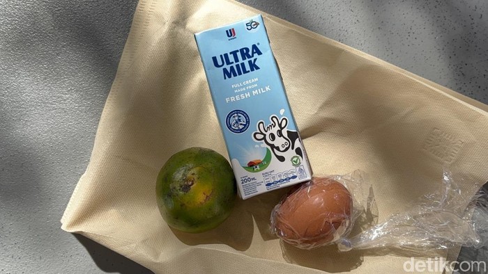 MBG menu kering yang dibagikan ke siswa sekolah di Surabaya.