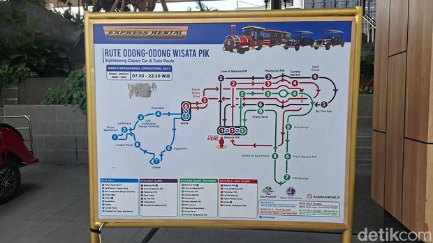 Odong-odong wisata di PIK