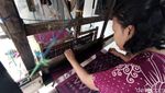 Perajin Sarung Tenun Goyor di Sidoarjo Kebanjiran Pesanan Jelang Lebaran