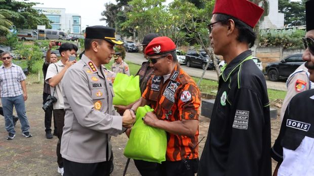Polres Metro Depok menggandeng ormas untuk menjaga keamanan menjelang Idul Fitri 2026. (dok.istimewa)