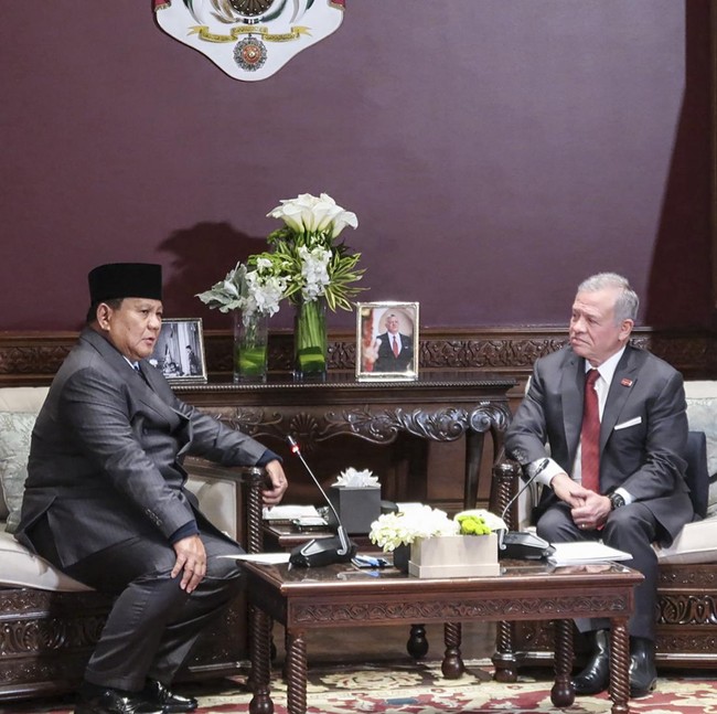 Presiden Prabowo Sambangi Yordania, Bertemu Raja Abdullah II