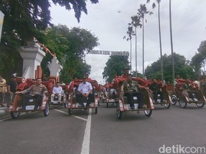 Becak Listrik dari Prabowo Dibagikan di Nganjuk, Terbanyak se-Jatim