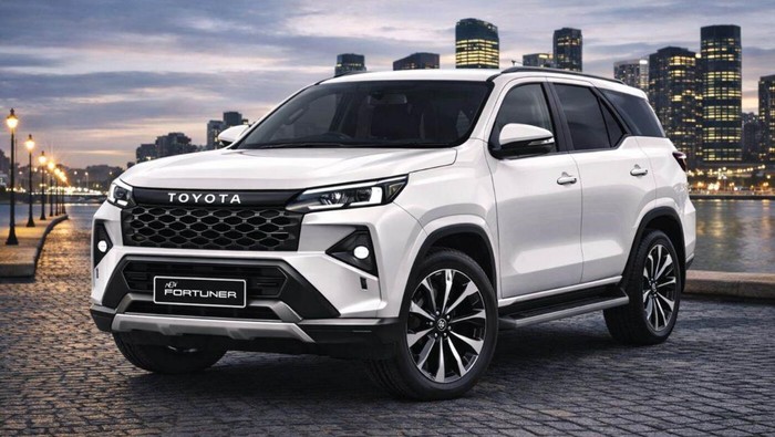 Rendering gambar Toyota Fortuner terbaru