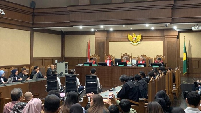 Sidang vonis kasus minyak mentah. (Mulia/detikcom)