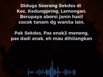Viral Sekdes di Lamongan Diduga Paksa Gugurkan Kandungan Wanita