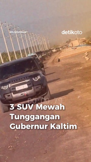 Video 3 SUV Mewah Tunggangan Gubernur Kaltim, Rudy Masud