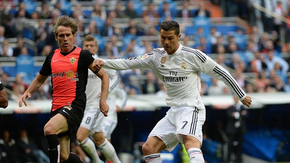 Cristiano Ronaldo tujuh kali menghadapi Almeria saat jadi pemain Real Madrid. (Getty Images/Anadolu)