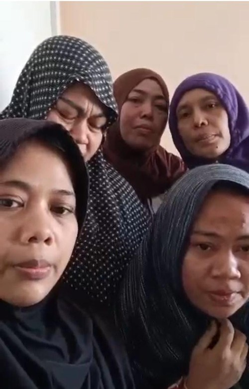 Empat PMI asal NTB ngaku disiksa majikan di Libya. Video mereka viral di media sosial tiktok, Jumat (27/2/2026). (Dok. Pemprov NTB)
