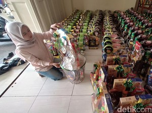 Berkah Ramadan, Pengusaha Parsel di Purwokerto Kebanjiran Order