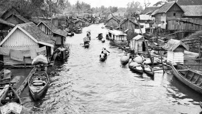 Ilustrasi di muara Banjarmasin