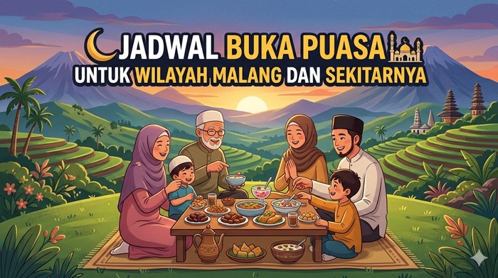 Jadwal buka puasa untuk wilayah Malang dan sekitarnya.