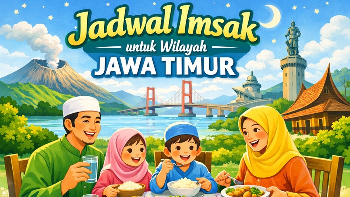 Jadwal imsak untuk wilayah Jawa Timur.