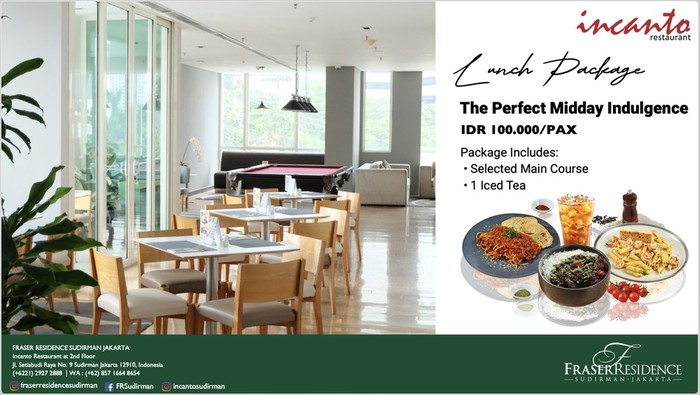 Lunch Experience Cuma Rp100 Ribu dengan Suasana Elegan di Incanto Restaurant