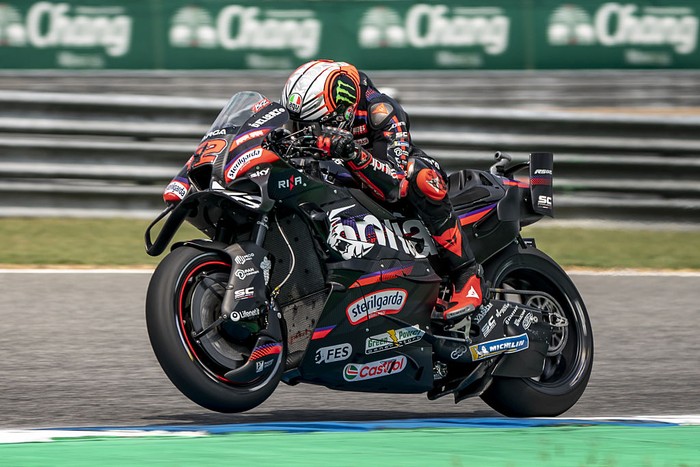 BURIRAM, THAILAND - FEBRUARY 27: Marco Bezzecchi competes during free practice ahead of the MotoGP Thailand GP at Chang International Circuit on February 27, 2026 in Buriram, Thailand. (Photo by Alessandro Giberti/Anadolu via Getty Images)